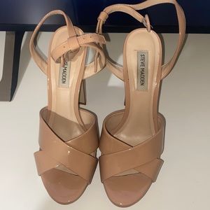 Steve Madden Martina Chunky Platform Heel - Nude